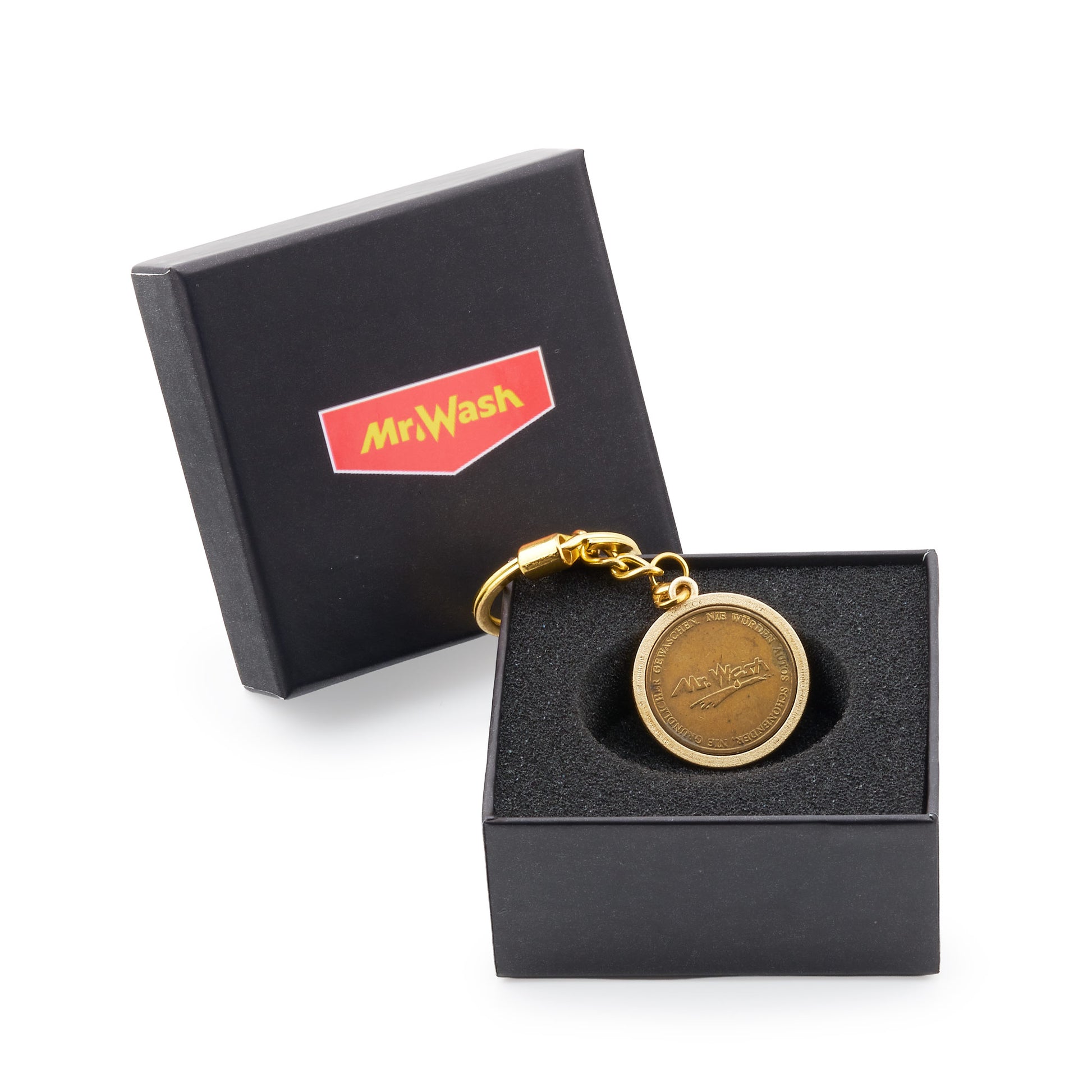 Schlüsselanhänger, Heritage, goldfarben, Freimünze Nr. 1 in Aufbewahrungsbox, Logoseite