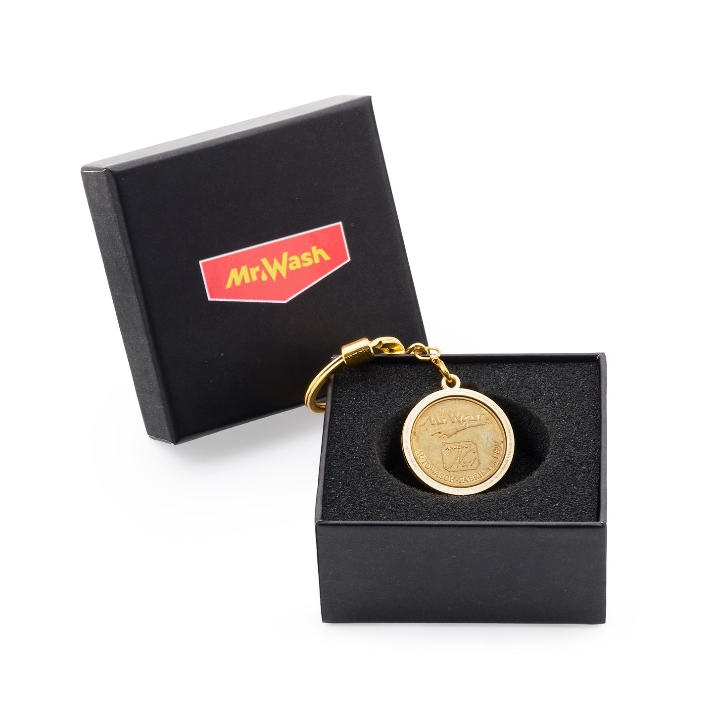 Schlüsselanhänger, Heritage, goldfarben, Freimünze Nr. 1 in Aufbewahrungsbox